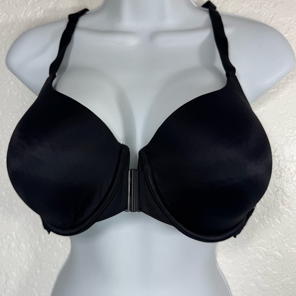 Modern Movement 40C Underwire Black Front-Clasp Bra with Lace Racerback RN58909 - Picture 1 of 12
